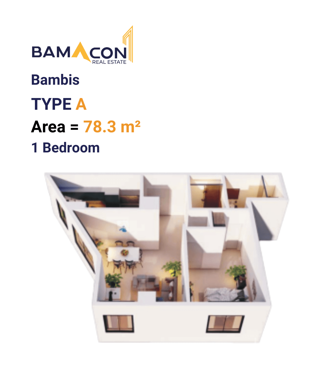 Type_A_1_Bedroom_Bamacon_Bambis